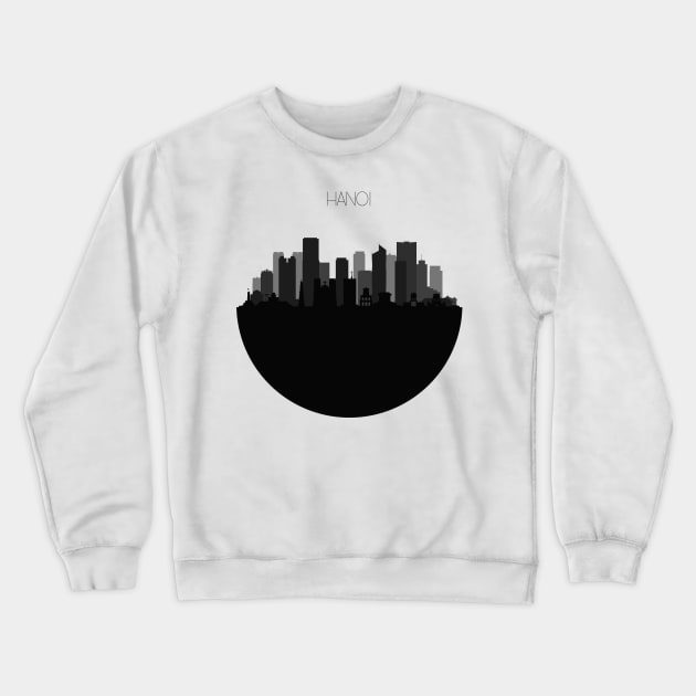 Hanoi Skyline Crewneck Sweatshirt by inspirowl